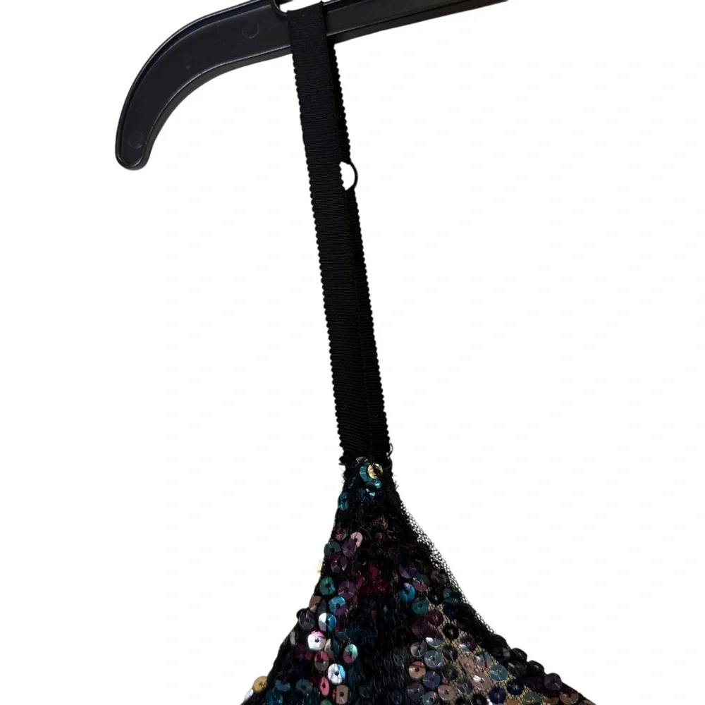 Intimately Free People FP Multi Color Sequin Party Mini Dress sz XS - Picture 5 of 12